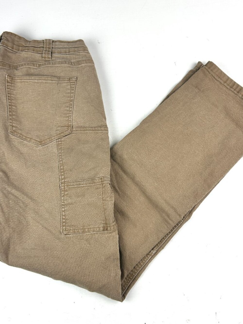 Dovetail Workwear Women's Work Pants 16x32 Khaki Reinforced Knee Canvas